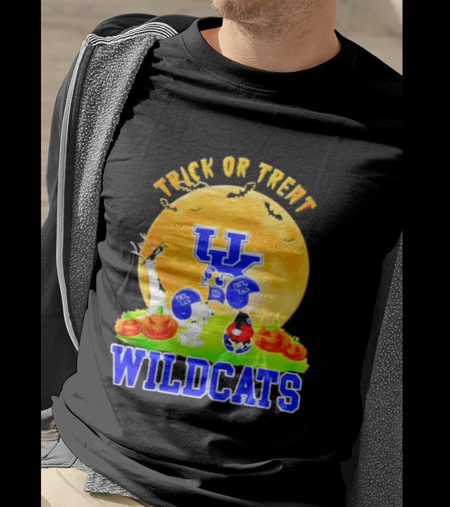 Kentucky Wildcats Peanuts Trick Or Treat Halloween Abbey Road 2026 T-Shirt