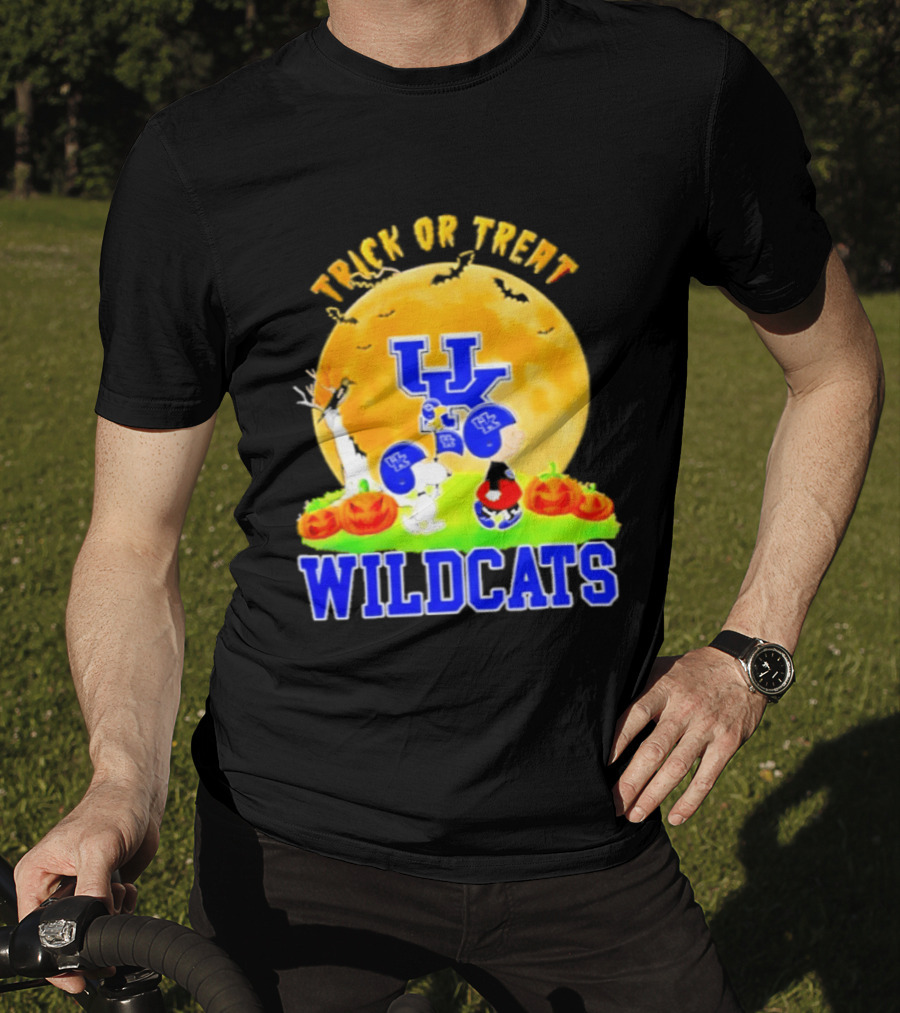 Kentucky Wildcats Peanuts Trick Or Treat Halloween Abbey Road 2026 T-Shirt
