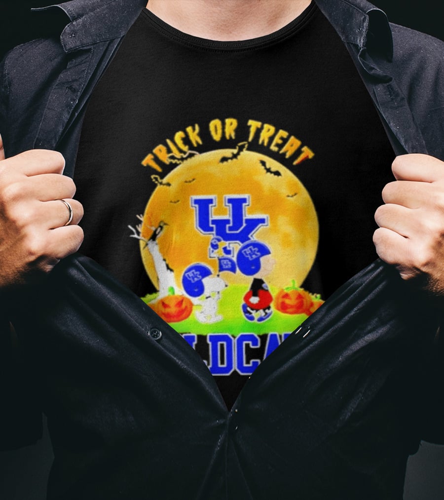 Kentucky Wildcats Peanuts Trick Or Treat Halloween Abbey Road 2026 T-Shirt