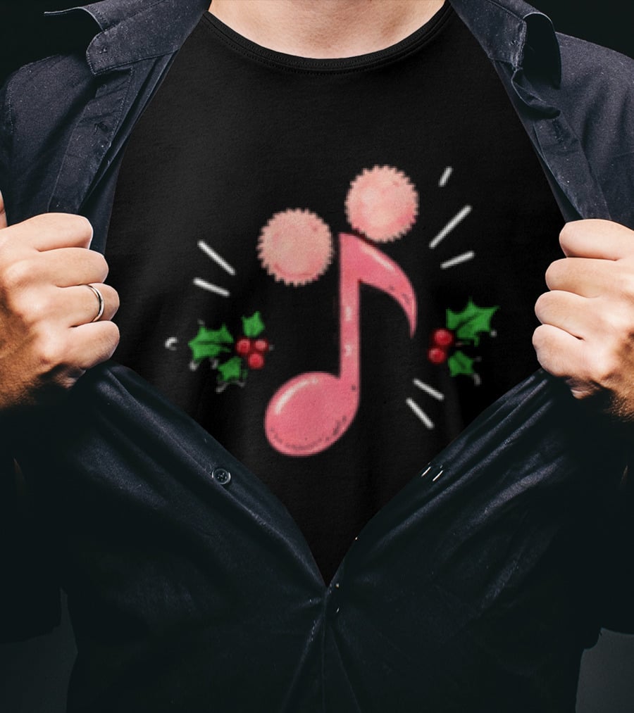 Baby Rat Fink Goose Woodstock Christmas Musical Note For Cartoon Lovers T-Shirt