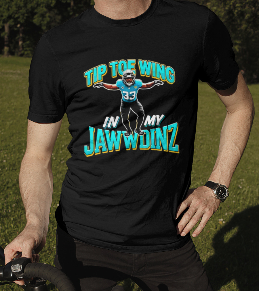 Tip Toe Wing In My Jawwdinz 33 Football Player Celebration T-Shirt