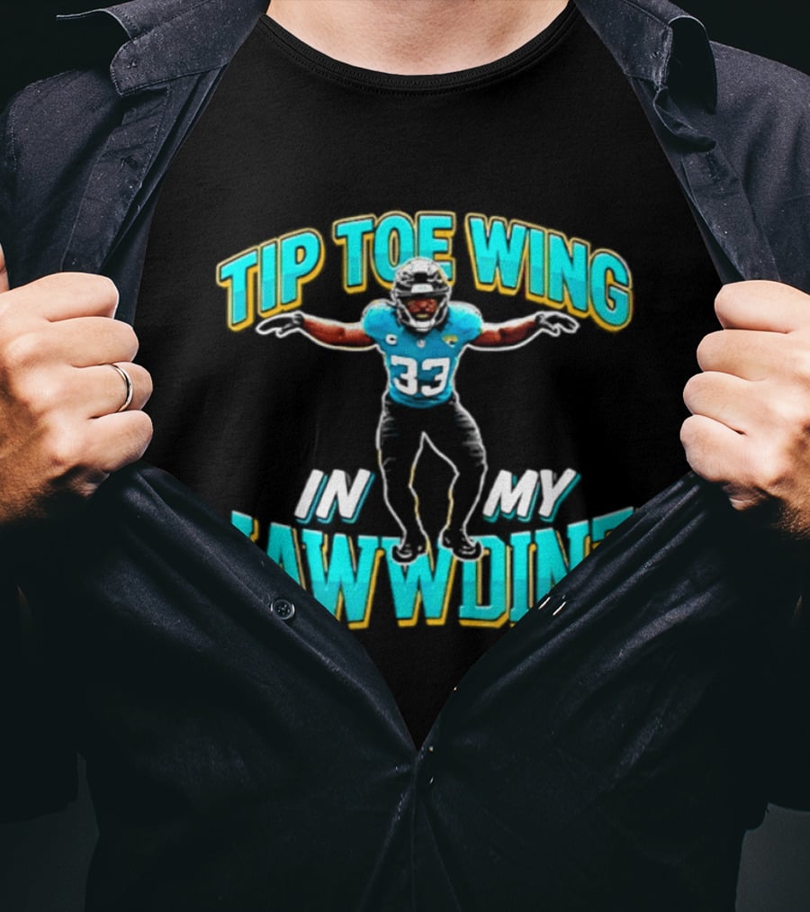 Tip Toe Wing In My Jawwdinz 33 Football Player Celebration T-Shirt