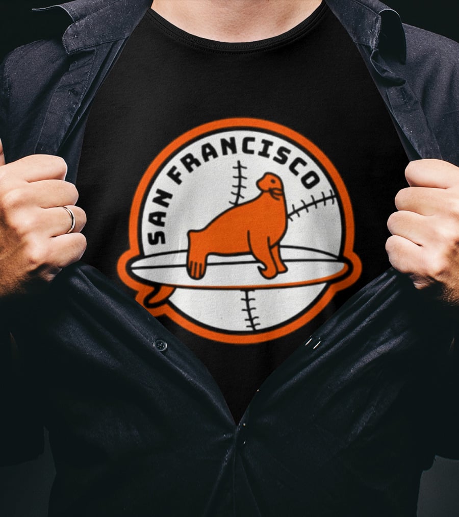 San Francisco Seals Lou Seal 2026 Baseball Surfing T-Shirt