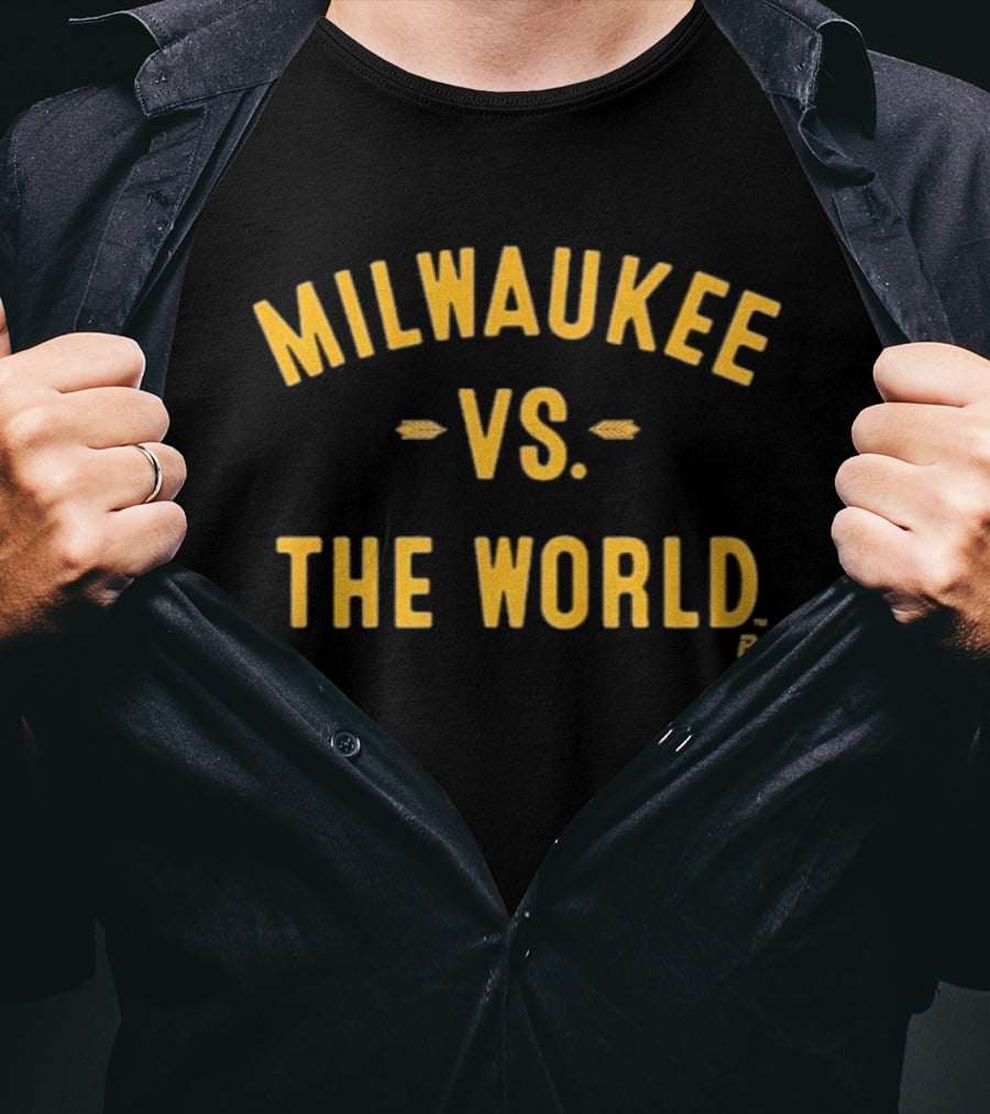 Milwaukee Vs The World Bold Block T-Shirt