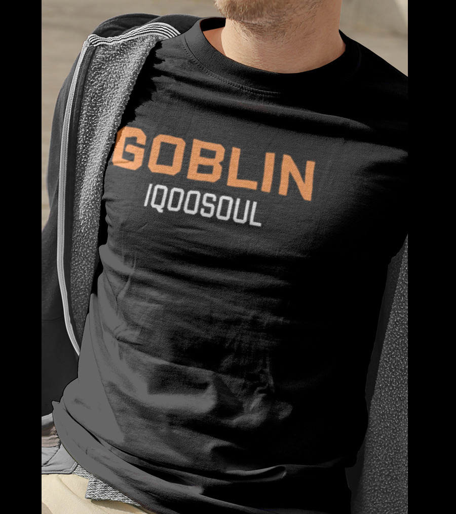 Goblin Iqdosoul Bold Text Orange And White T-Shirt