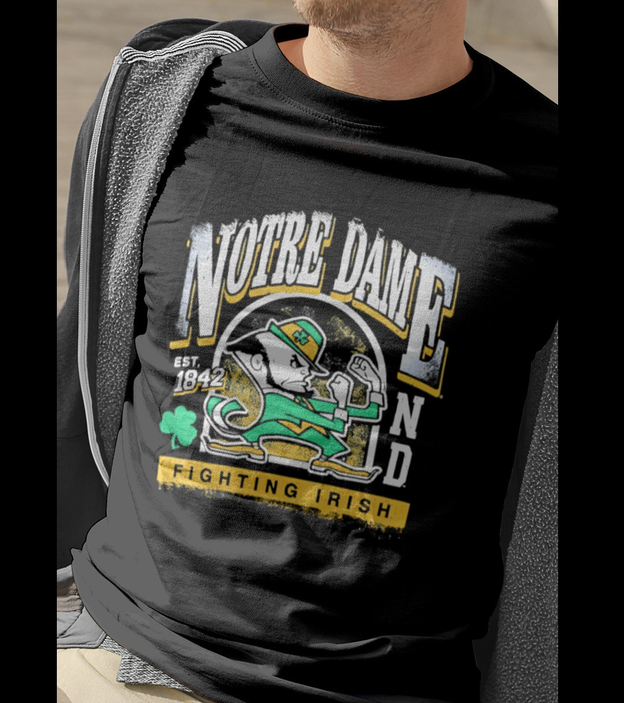 Notre Dame Fighting Irish ND Est 1842 Football T-Shirt