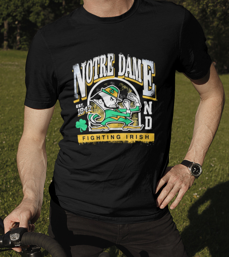 Notre Dame Fighting Irish ND Est 1842 Football T-Shirt