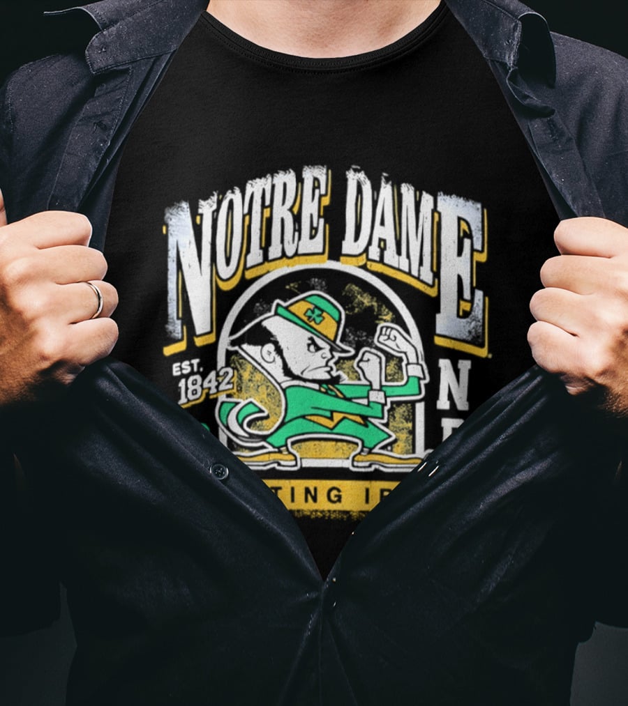 Notre Dame Fighting Irish ND Est 1842 Football T-Shirt