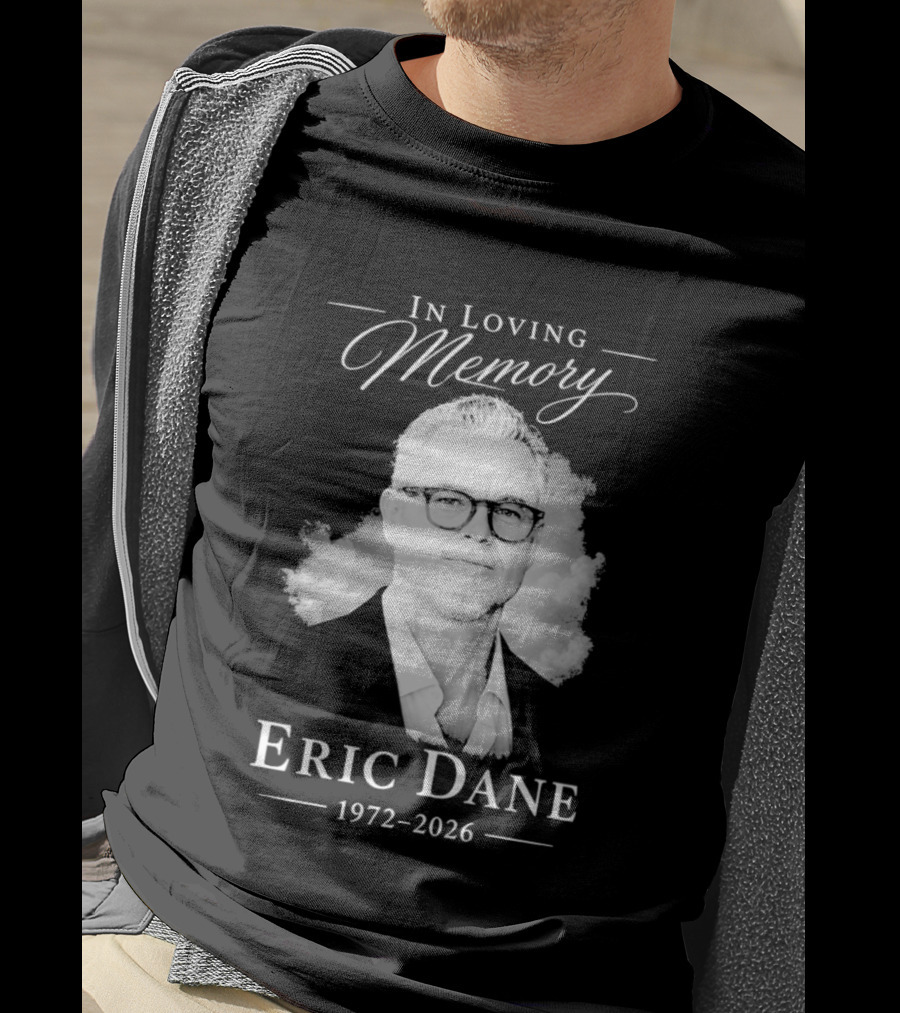 In Loving Memory Eric Dane 1972 2026 Cloud Portrait Memorial T-Shirt