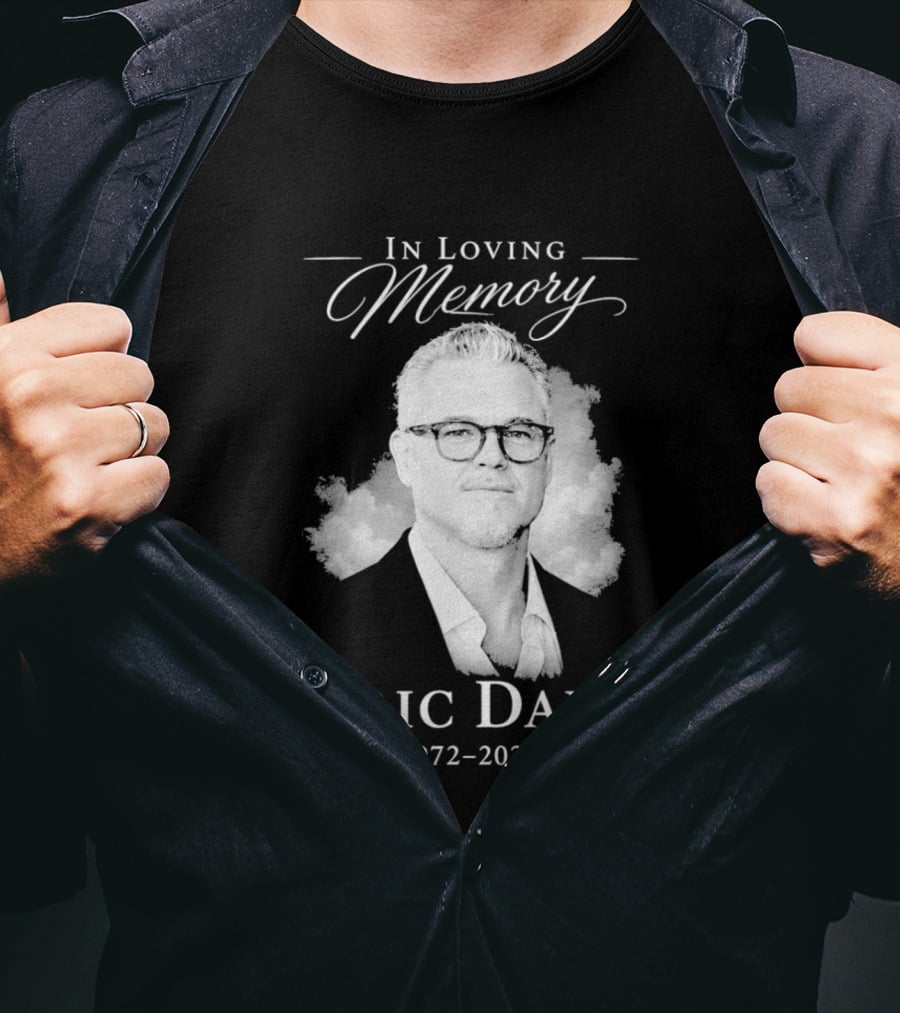 In Loving Memory Eric Dane 1972 2026 Cloud Portrait Memorial T-Shirt