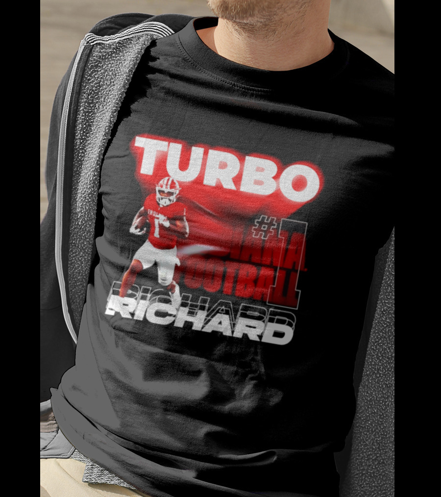 Indiana Hoosiers Turbo Richard #1 Football NCAA 2026 T-Shirt