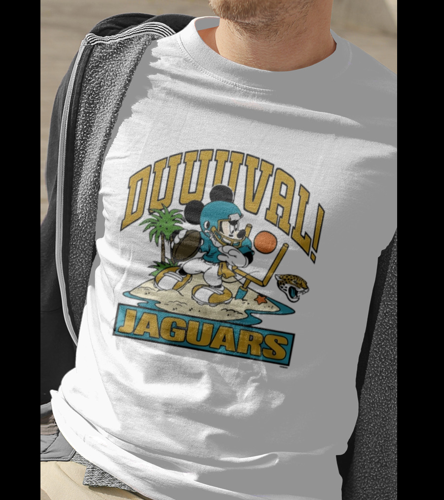 Duuuval Jaguars Mickey Mouse Football 2026 T-Shirt