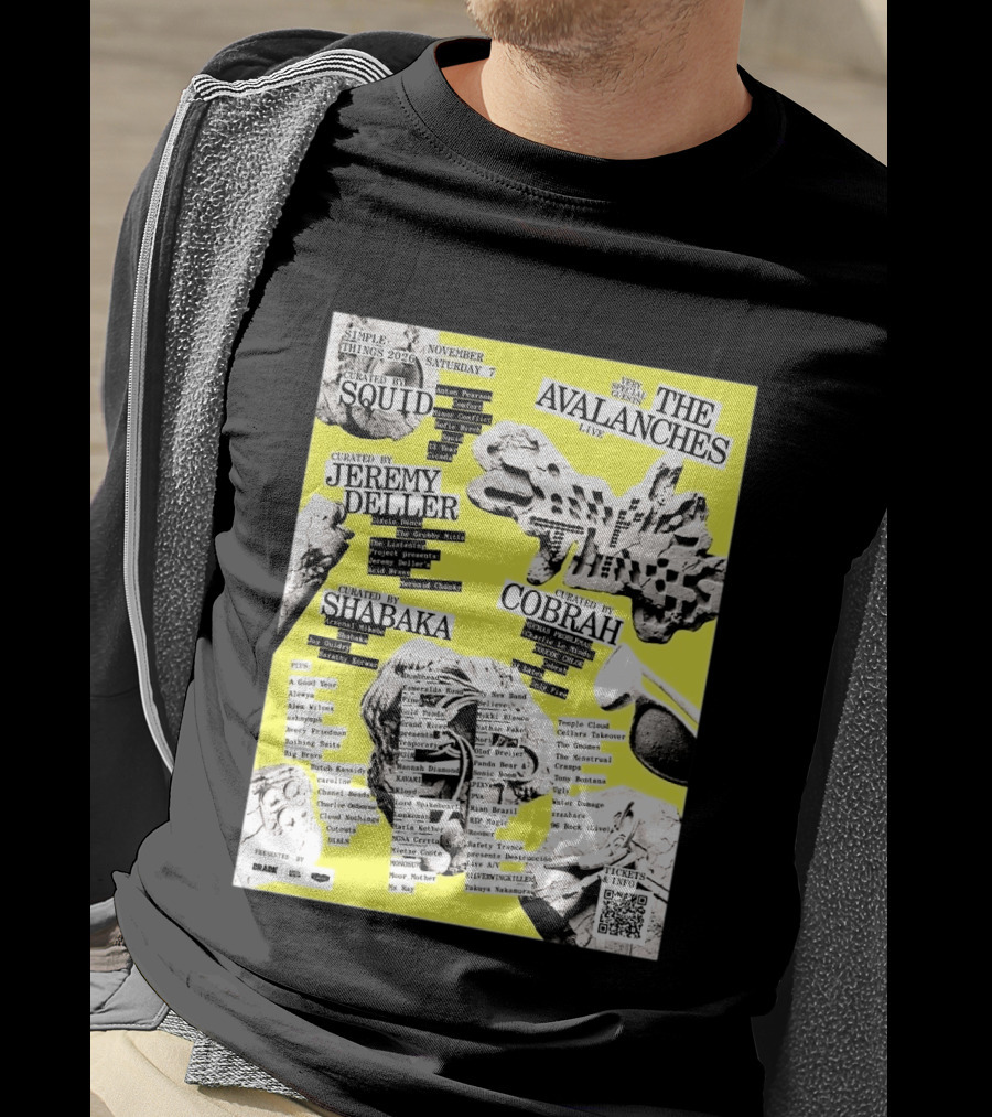 Simple Things 2026 Festival Bristol UK Line Up Featuring The Avalanches Live On November 7 Curated By Squid Jeremy Deller Shabaka And Cobrah T-Shirt