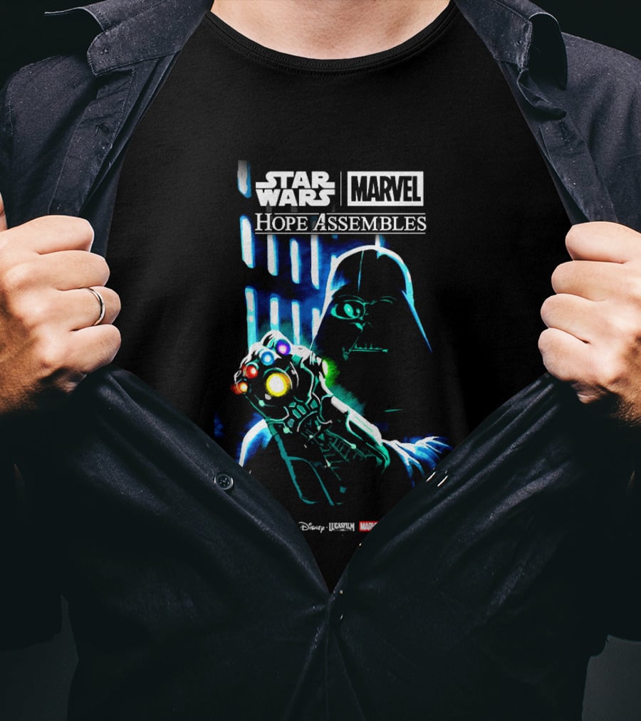 Star Wars Marvel Hope Assembles Darth Vader Infinity Gauntlet Disney Lucasfilm T-Shirt