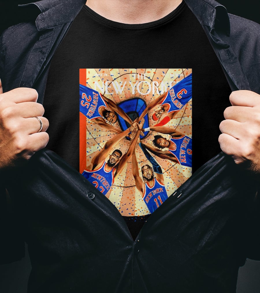 The New Yorker Make It Two New York Knicks Team Spirit Oct 26 2026 Cover T-Shirt
