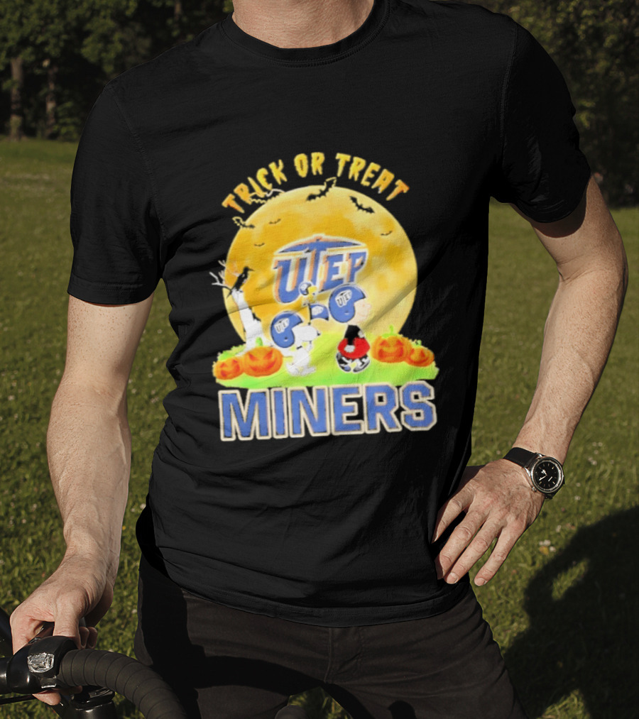 UTEP Miners Trick Or Treat Peanuts Halloween 2026 T-Shirt