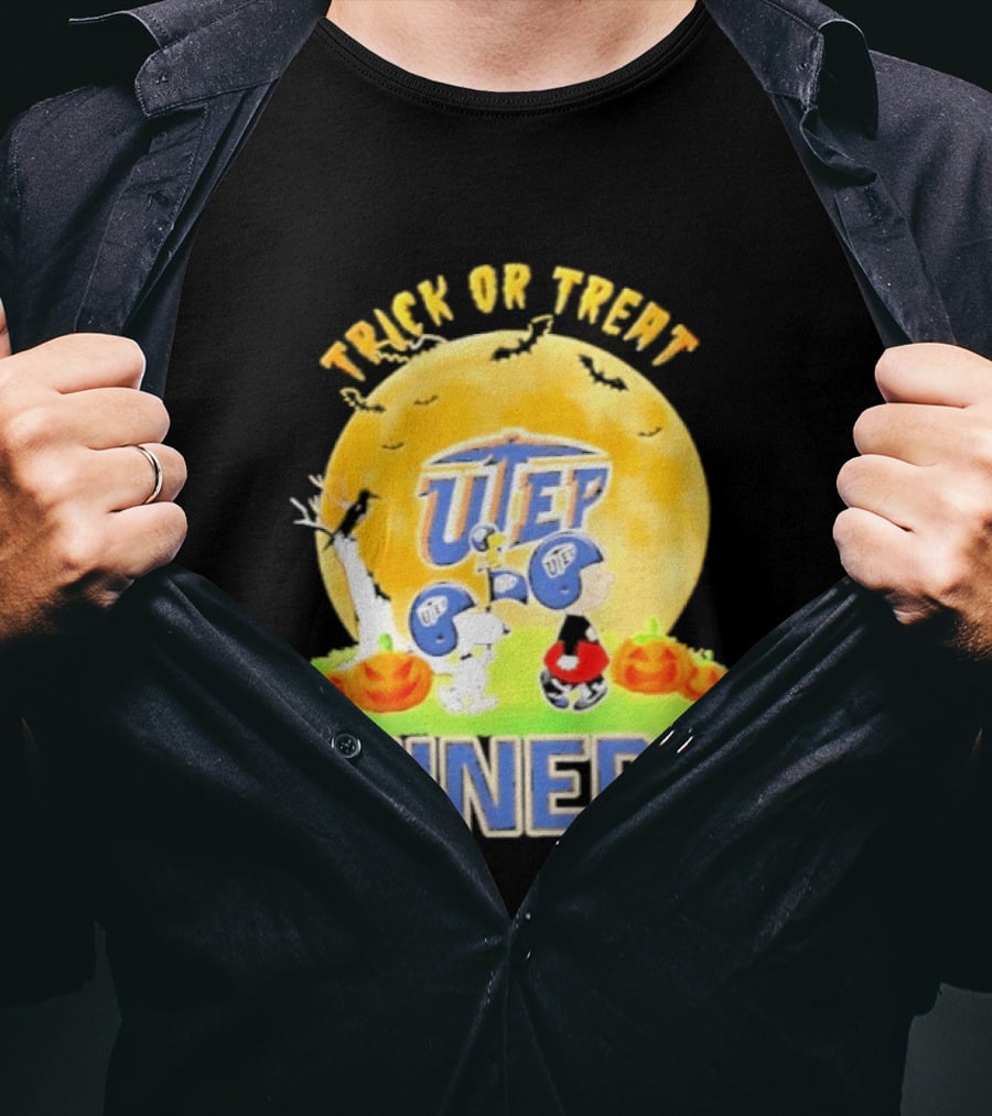 UTEP Miners Trick Or Treat Peanuts Halloween 2026 T-Shirt