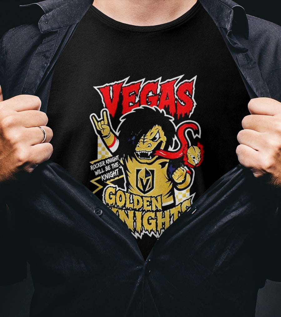 Vegas Golden Knights Rocker Knight Will Be The Knight T-Shirt