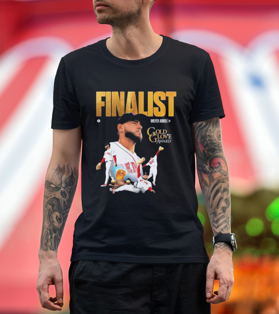 Wilyer Abreu Red Sox Gold Glove Finalist Award T-Shirt
