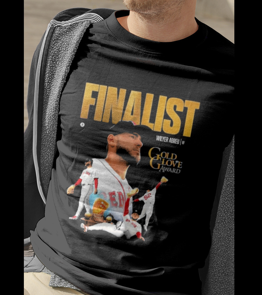 Wilyer Abreu Red Sox Gold Glove Finalist Award T-Shirt