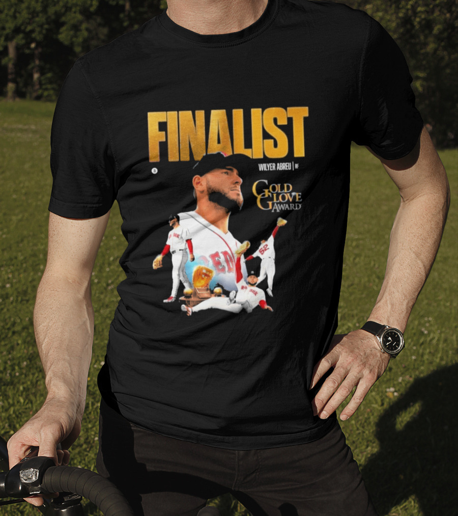 Wilyer Abreu Red Sox Gold Glove Finalist Award T-Shirt