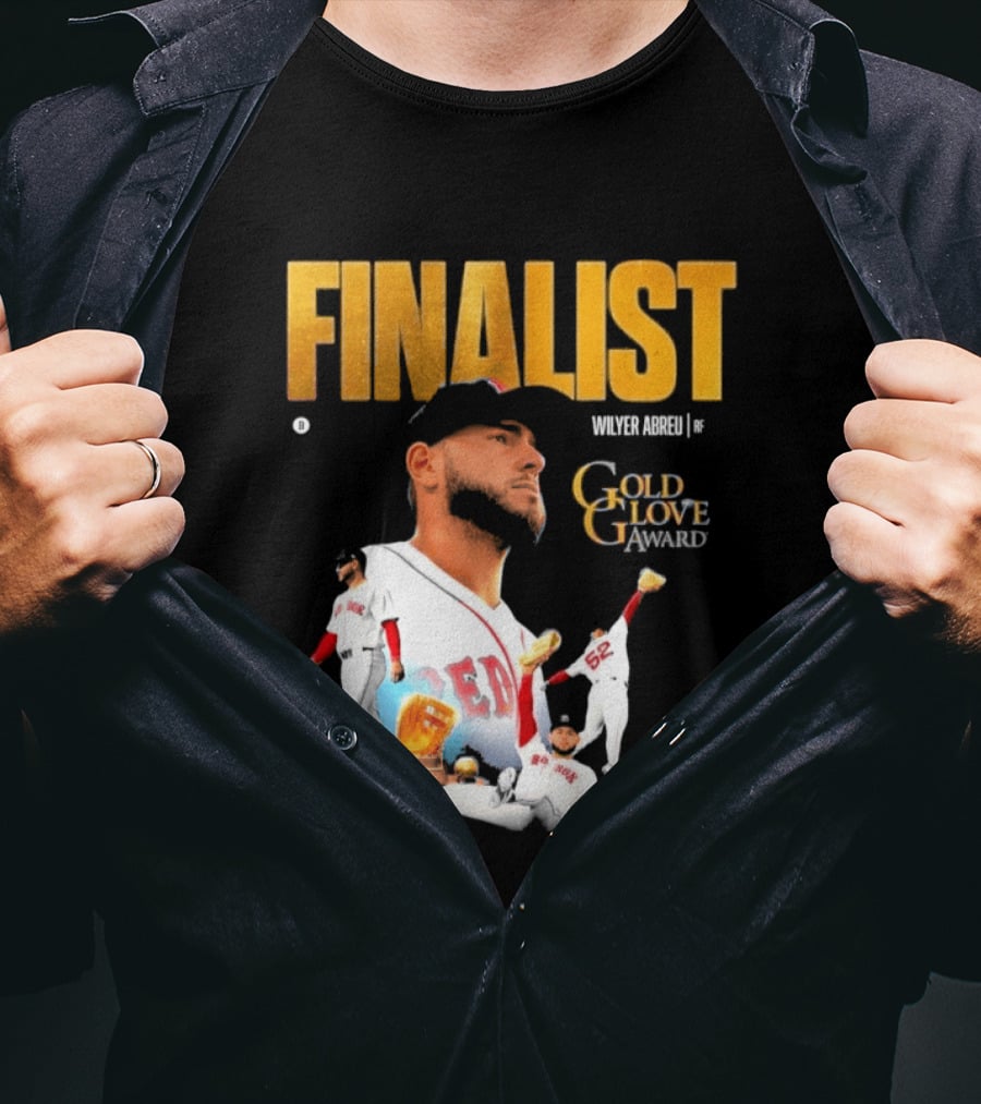 Wilyer Abreu Red Sox Gold Glove Finalist Award T-Shirt
