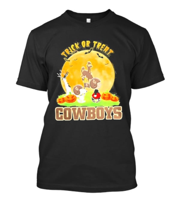 Wyoming Cowboys Peanuts Trick Or Treat Halloween Abbey Road 2026 T-Shirt