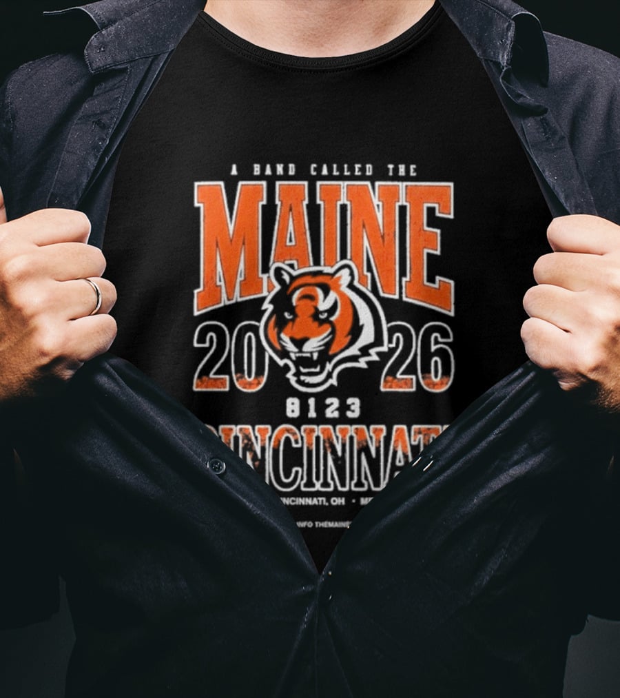 A Band Called The Maine 2026 Cincinnati November 5th MegaCorp Pavilion T-Shirt