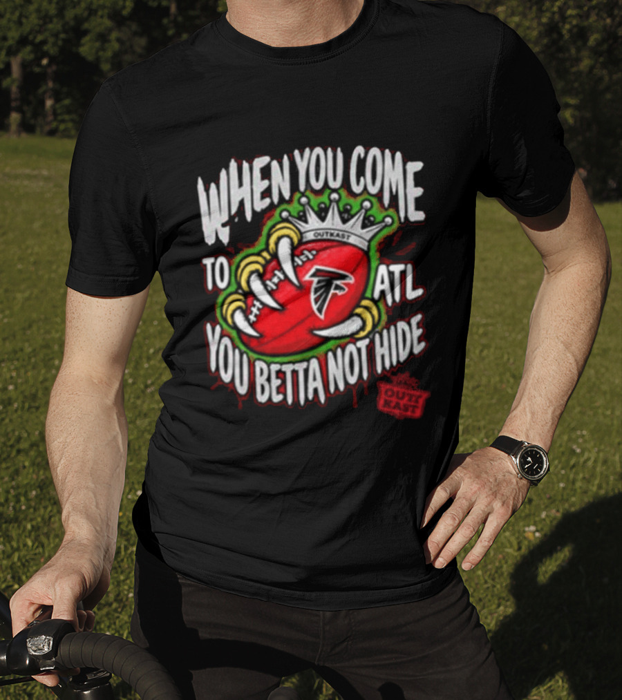 Atlanta Falcons ATLiens When You Come To ATL You Betta Not Hide 30th Anniversary 2026 Music T-Shirt