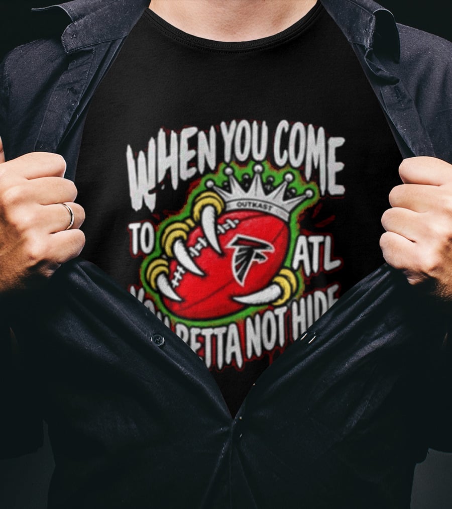 Atlanta Falcons ATLiens When You Come To ATL You Betta Not Hide 30th Anniversary 2026 Music T-Shirt