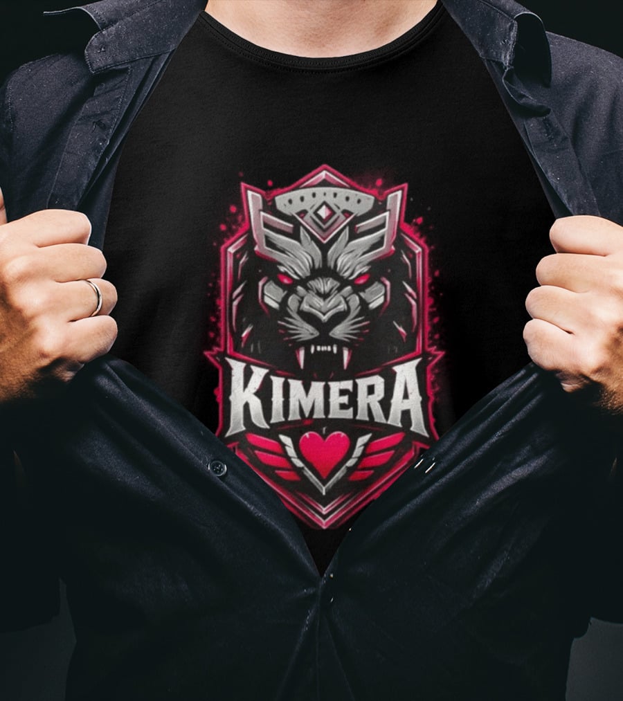 Benjamin Kimera Fierce Emblem With Heart And Wings T-Shirt