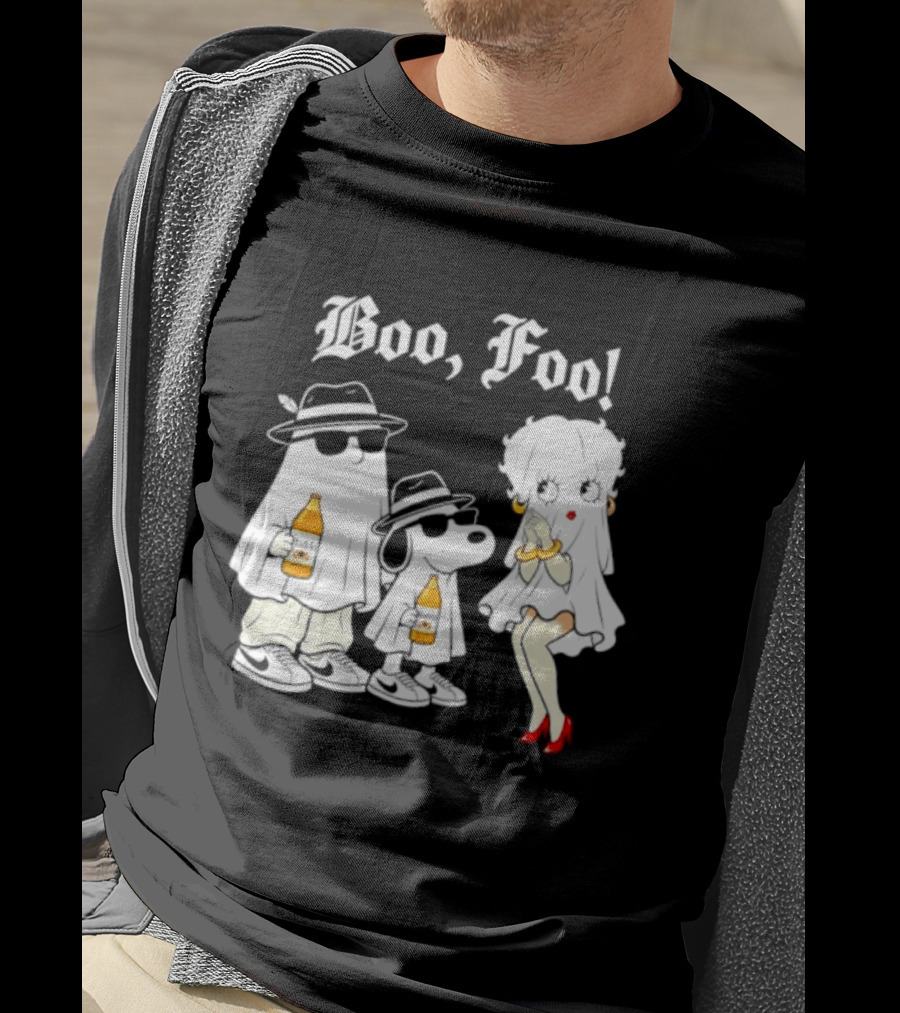 Boo Foo Snoopy And Friends Beer Modelo Betty Boop T-Shirt