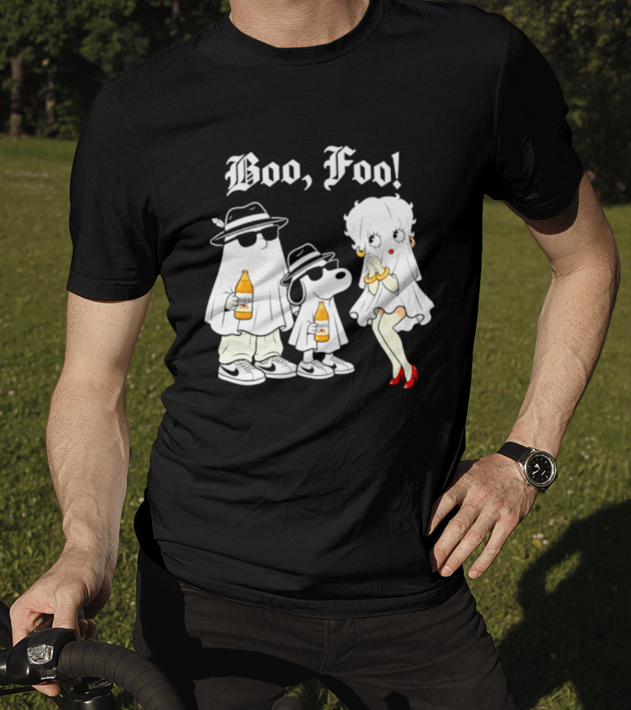 Boo Foo Snoopy And Friends Beer Modelo Betty Boop T-Shirt