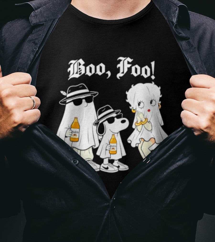 Boo Foo Snoopy And Friends Beer Modelo Betty Boop T-Shirt