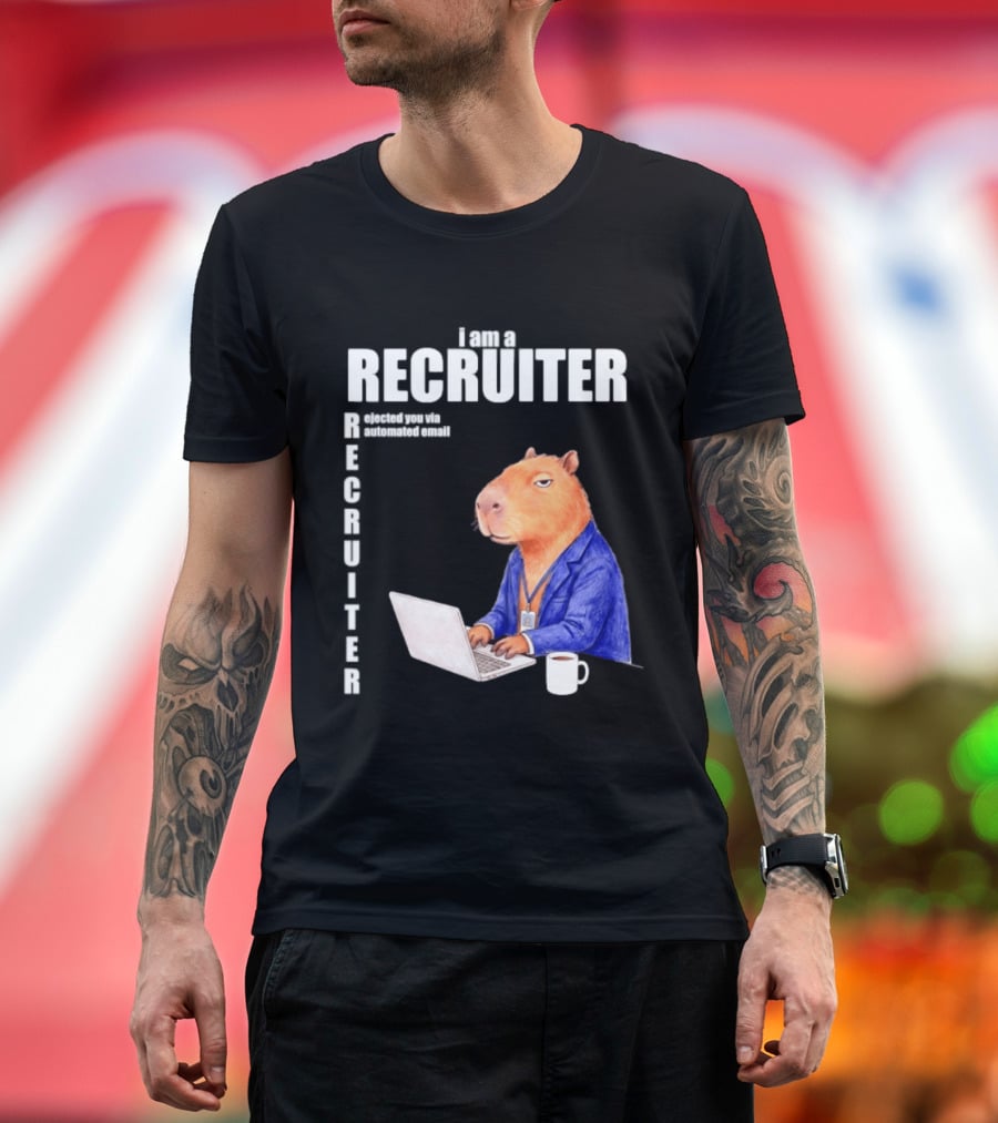 Capybara Recruiter Automated Email Ejection T-Shirt