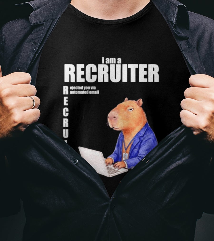Capybara Recruiter Automated Email Ejection T-Shirt