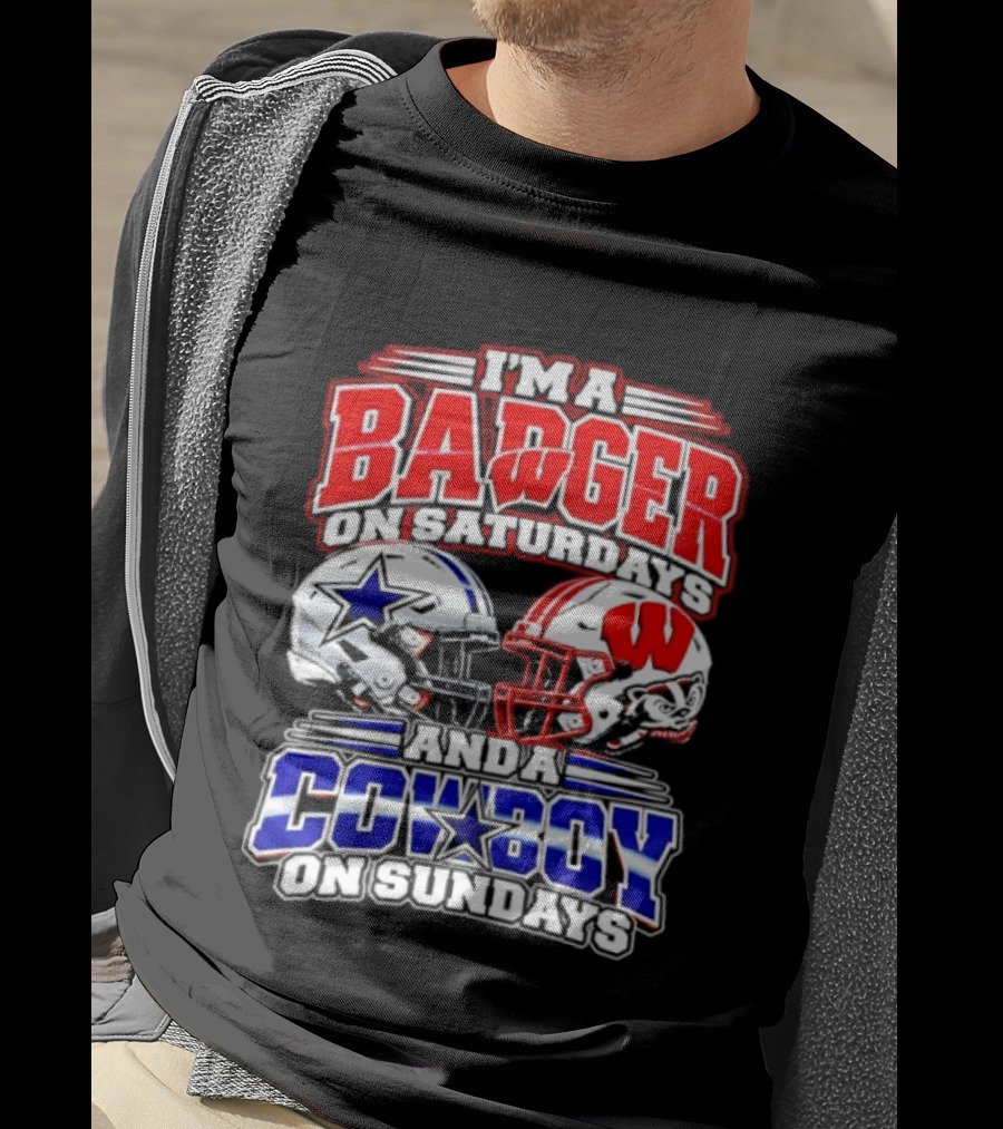 I'm A Badger On Saturdays And A Cowboy On Sundays 2026 T-Shirt