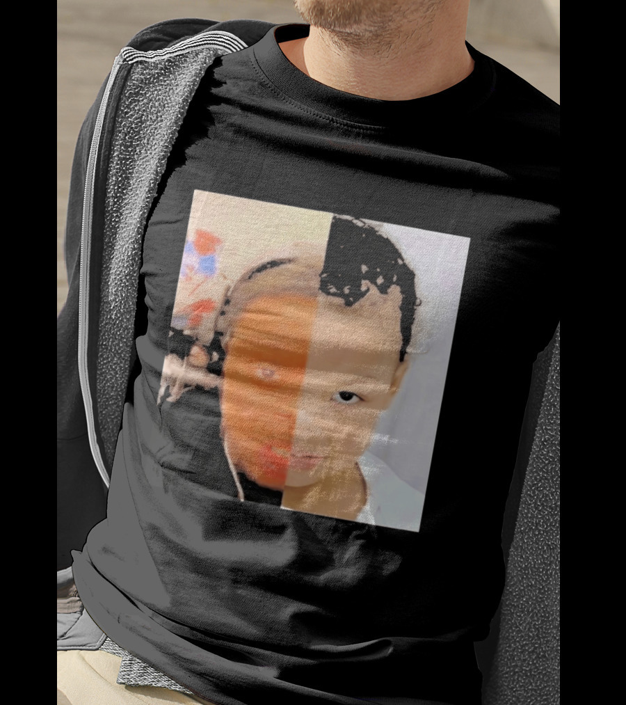 Chrisean Jr Cuffem Split Face Meme Viral Trend T-Shirt