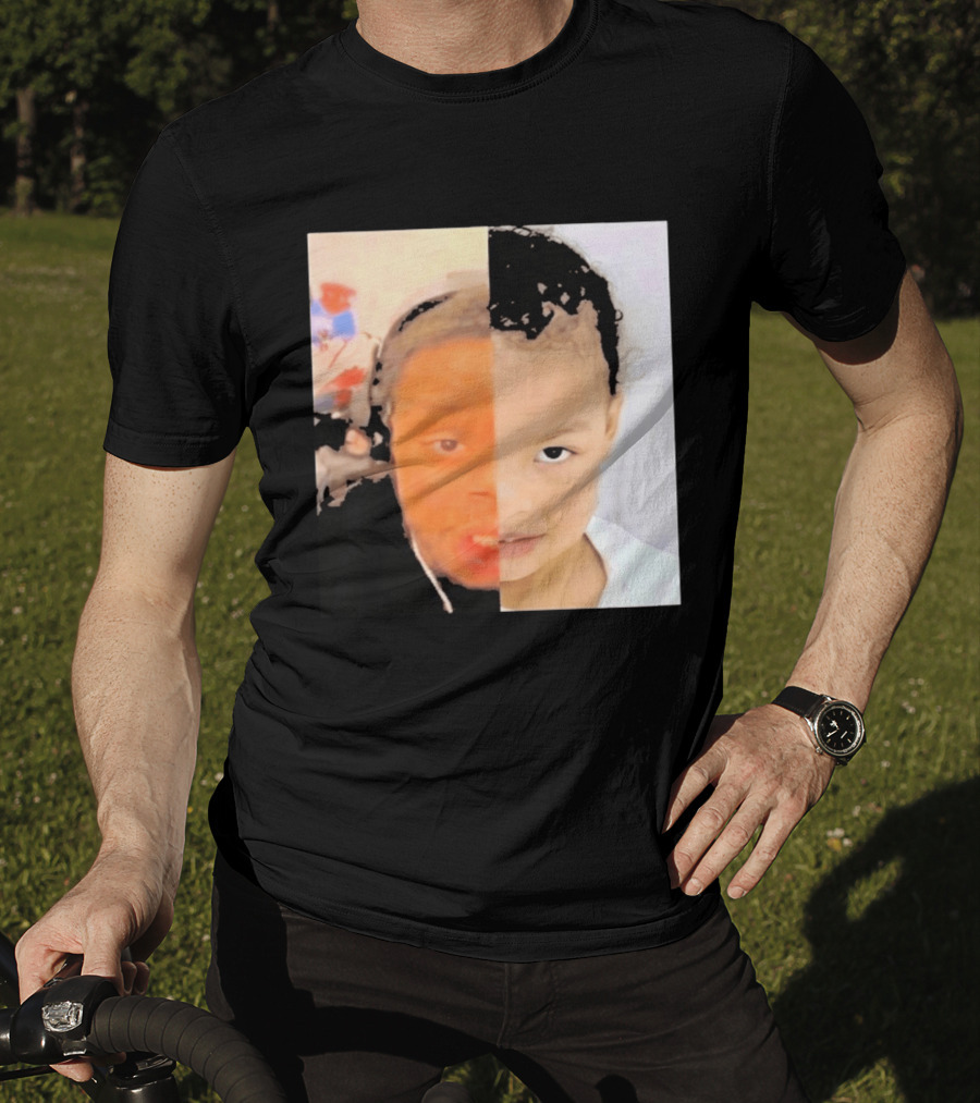 Chrisean Jr Cuffem Split Face Meme Viral Trend T-Shirt