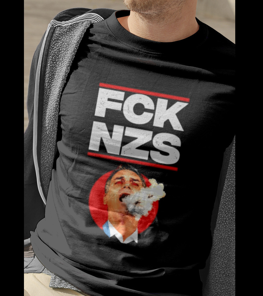 FCK NZS Jair Bolsonaro Political Satire Smoking T-Shirt
