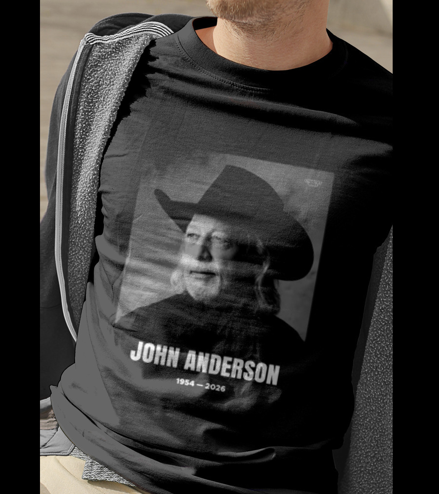 John Anderson Country Music Hall Of Famer 1954 2026 Country Legend Memorial T-Shirt