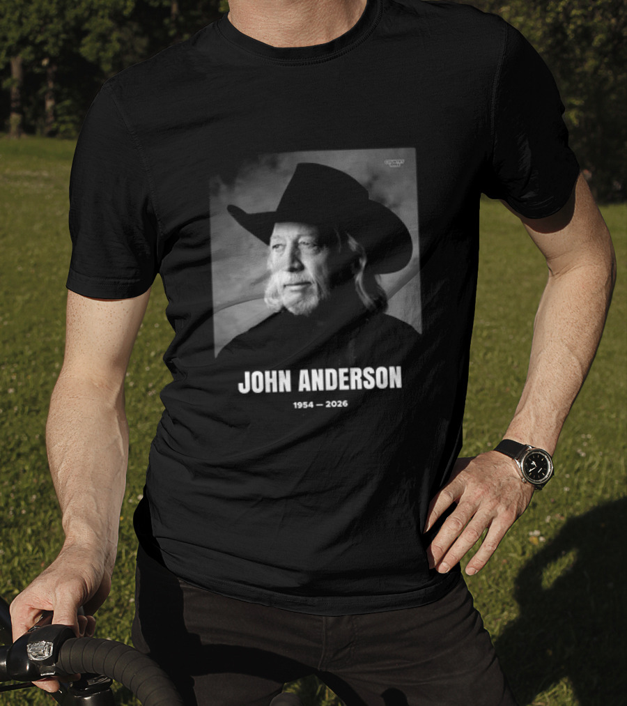 John Anderson Country Music Hall Of Famer 1954 2026 Country Legend Memorial T-Shirt