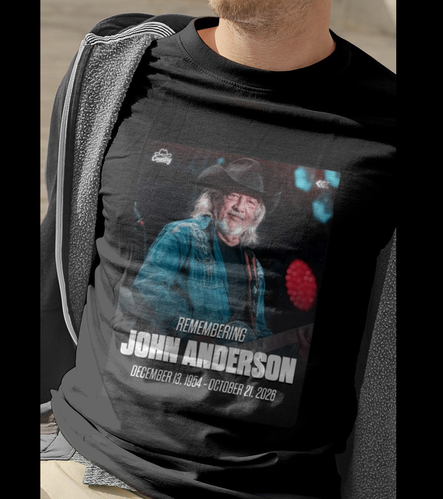 Remembering John Anderson December 13 1954 October 21 2026 Country Music Legend T-Shirt
