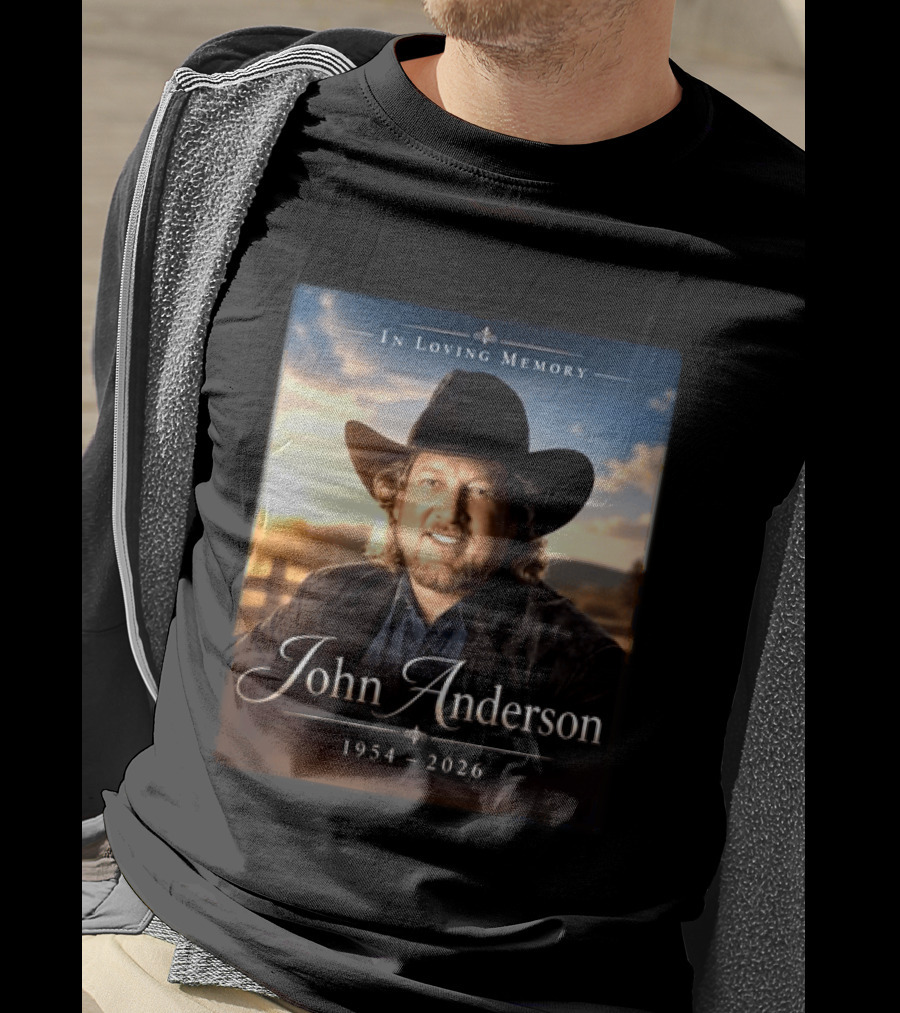 John Anderson In Loving Memory Country Legend 1954 2026 T-Shirt