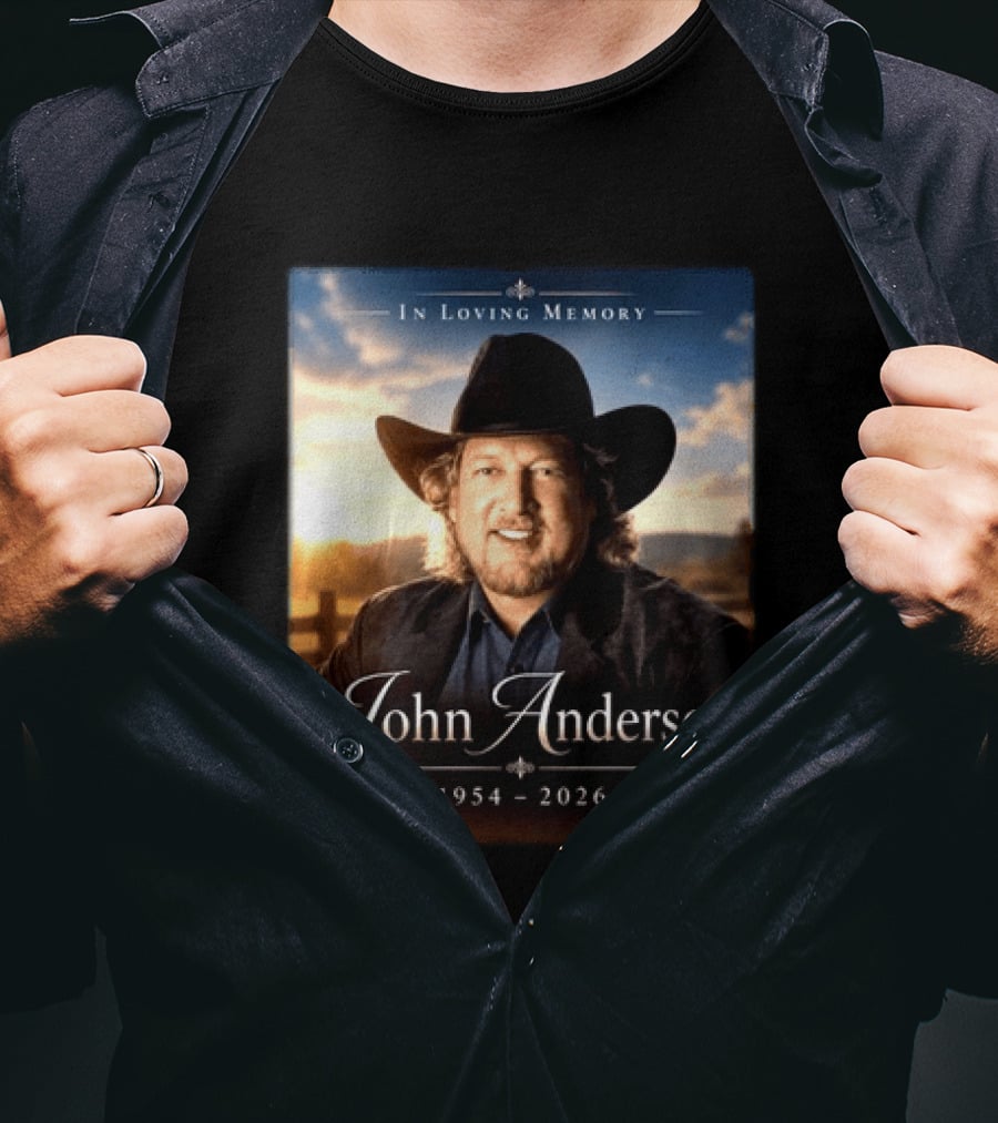 John Anderson In Loving Memory Country Legend 1954 2026 T-Shirt