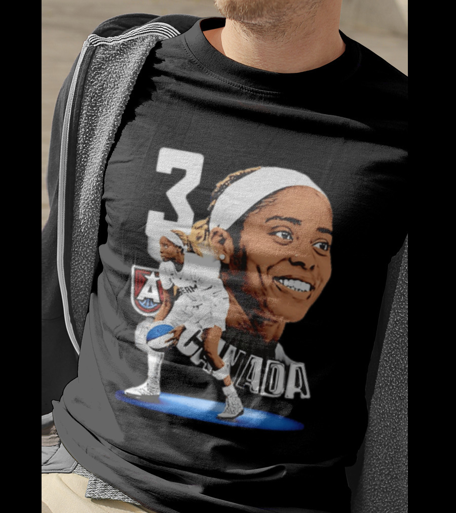 Jordin Canada 3 Atlanta Dream Basketball Star T-Shirt