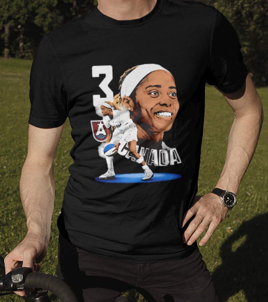 Jordin Canada 3 Atlanta Dream Basketball Star T-Shirt