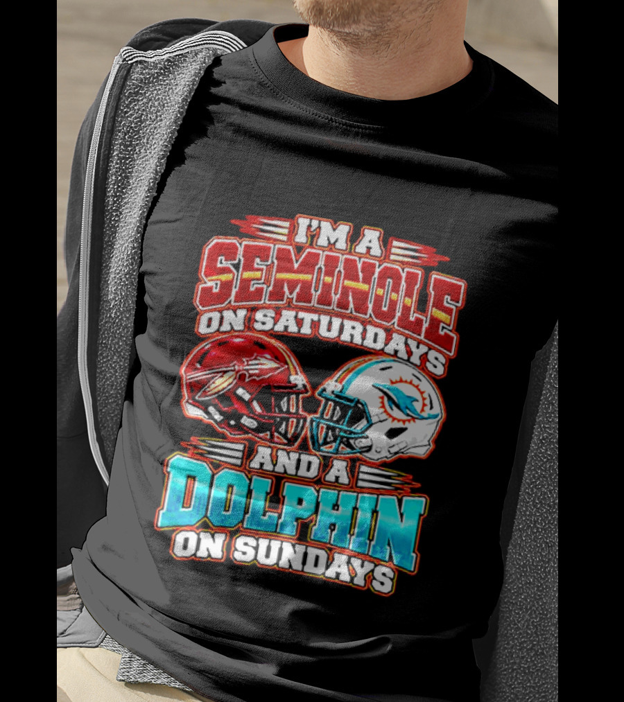 I'm A Seminole On Saturdays And A Dolphin On Sundays T-Shirt