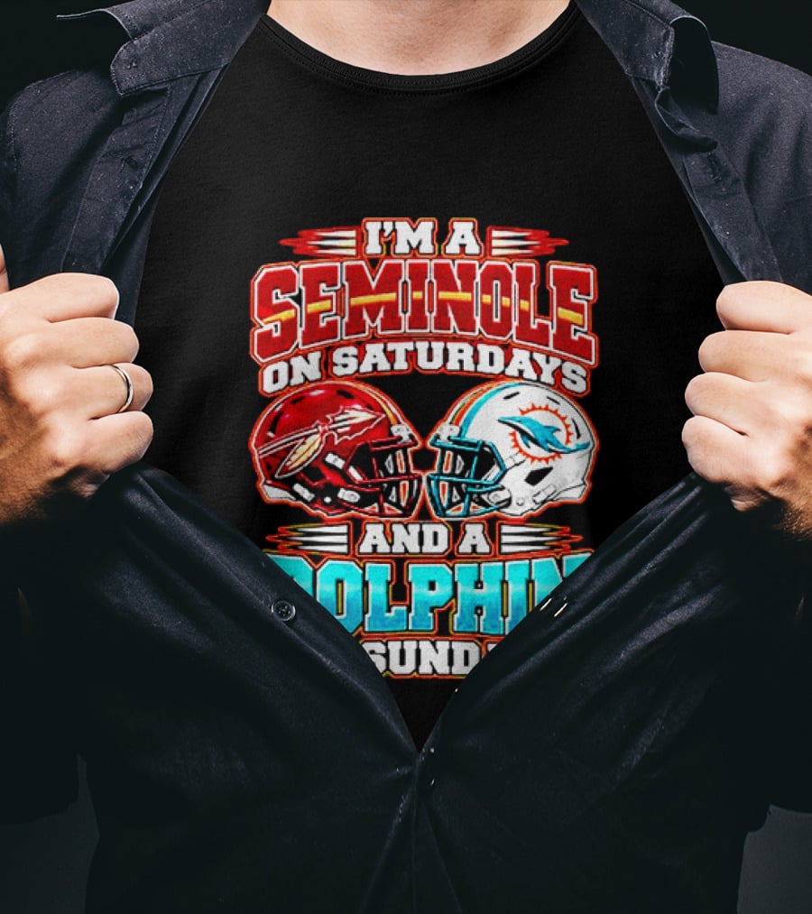 I'm A Seminole On Saturdays And A Dolphin On Sundays T-Shirt