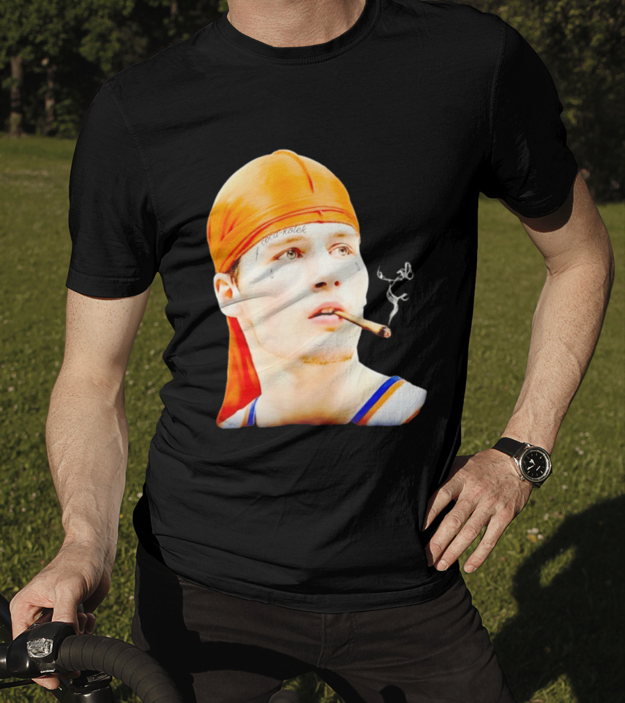 Gangsta Kolek Tyler Kolek Cool Kolek New York Knicks Cigar T-Shirt